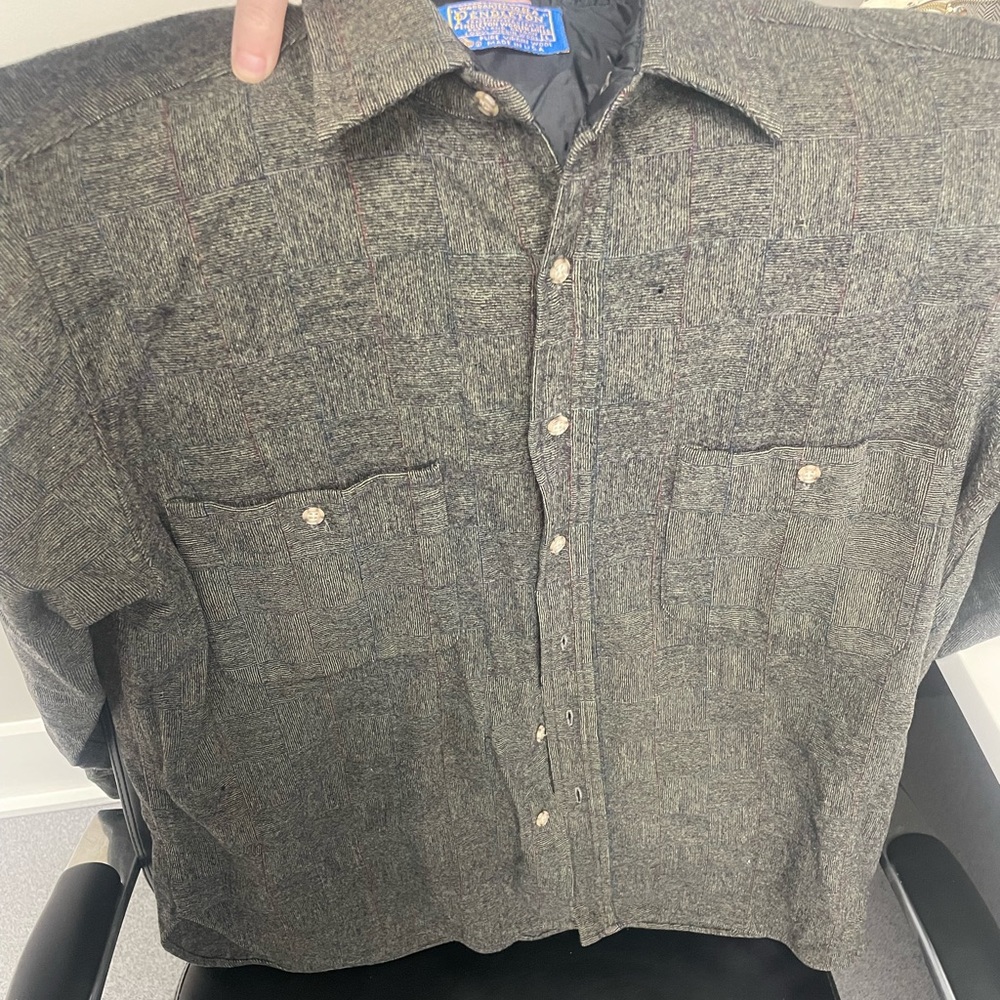 Vintage Pendleton 100% Virgin Wool Large Shirt Made in the USA
